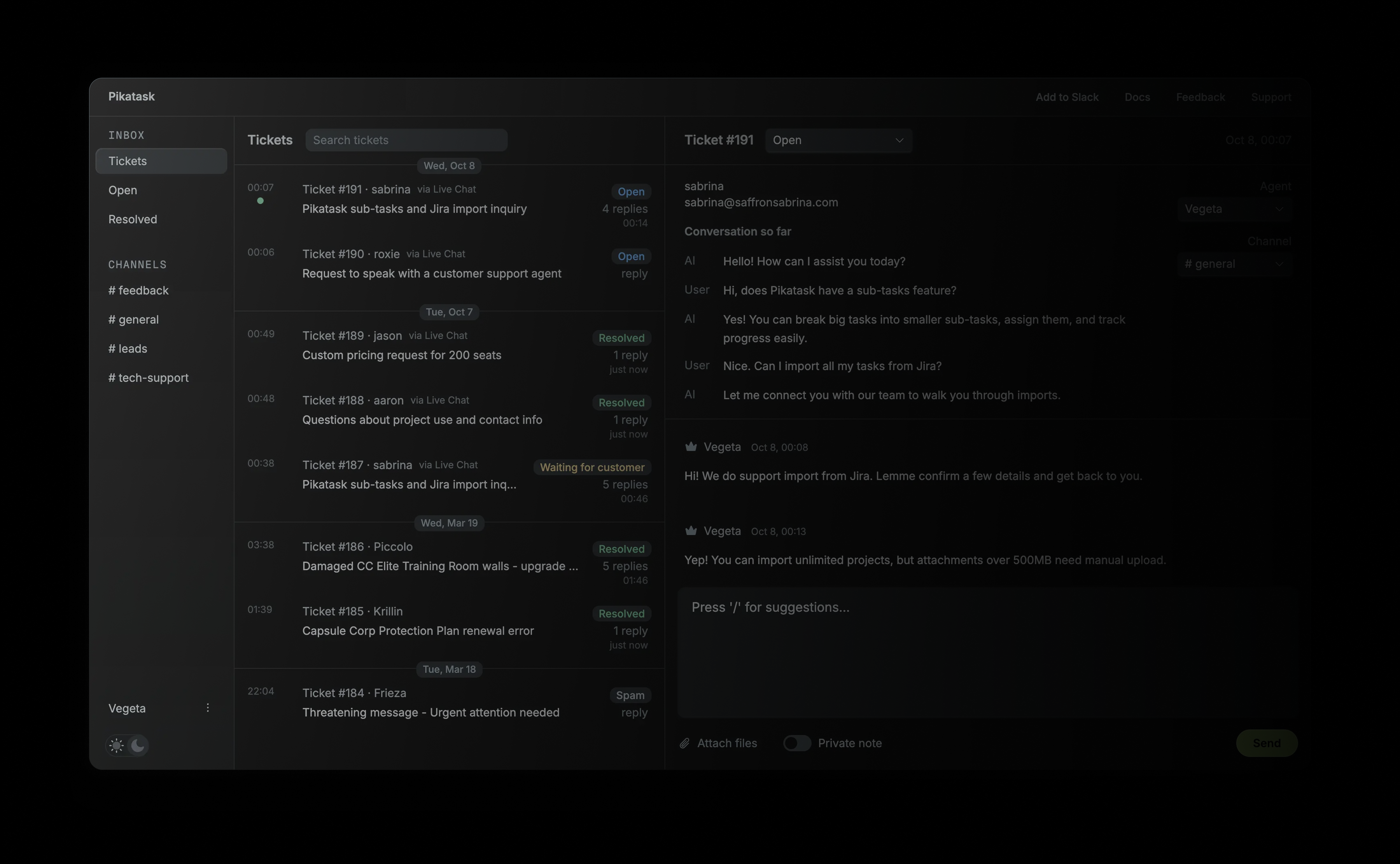 Analytics dashboard preview